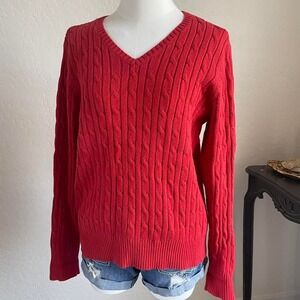 Classic‎ Valentines Red Cable Knit Sweater